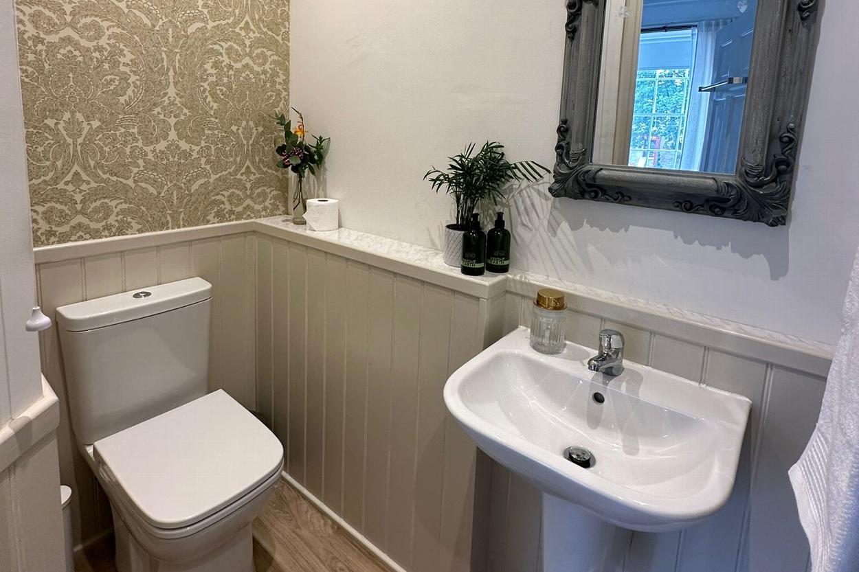 Bathroom in hotel near Berwick